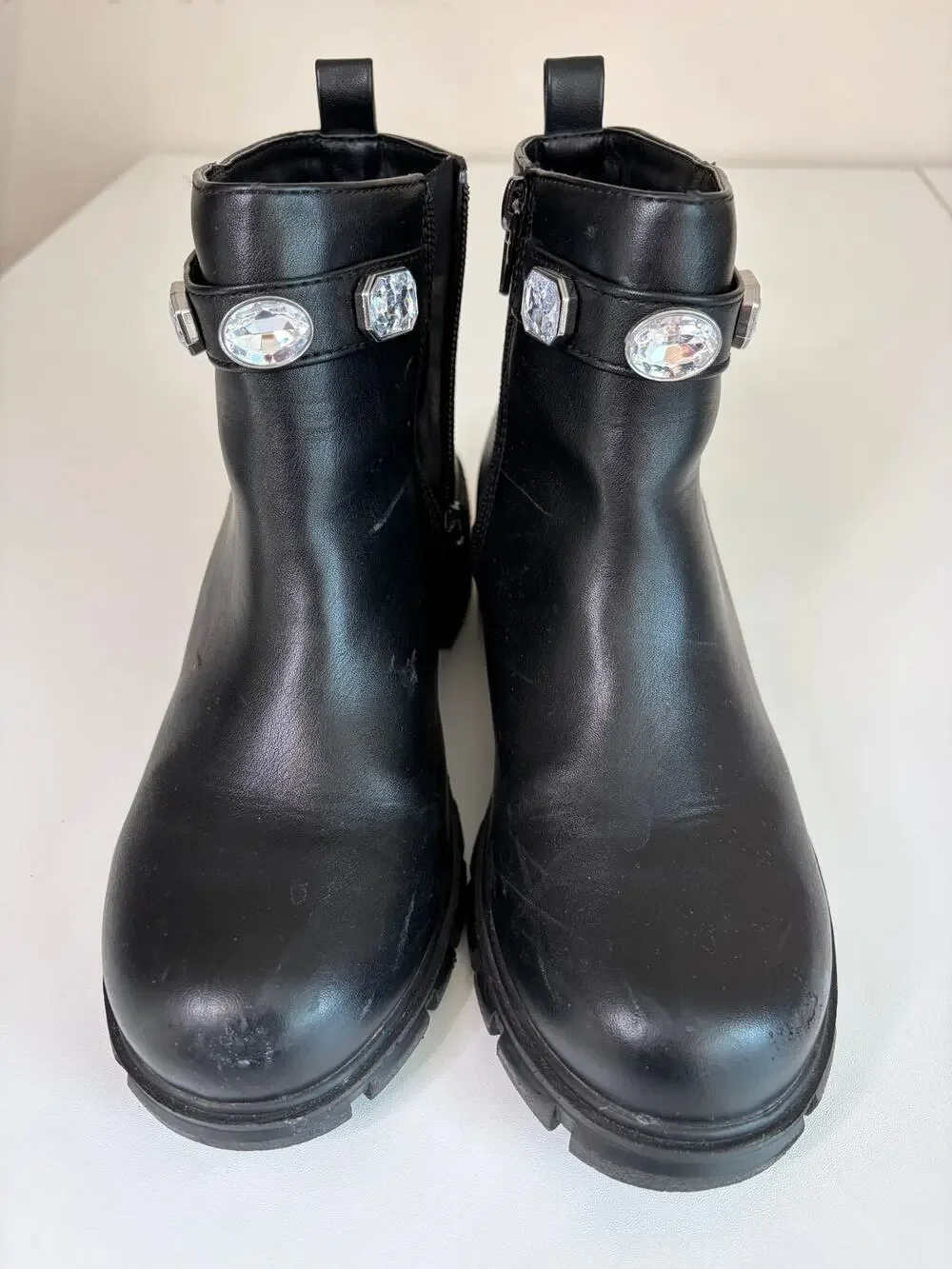 Soda Black Ankle Youth Boot Sz 4 Girls #Embellished #Bedazzled
